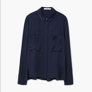 Mango Pockets flowy shirt size XS
